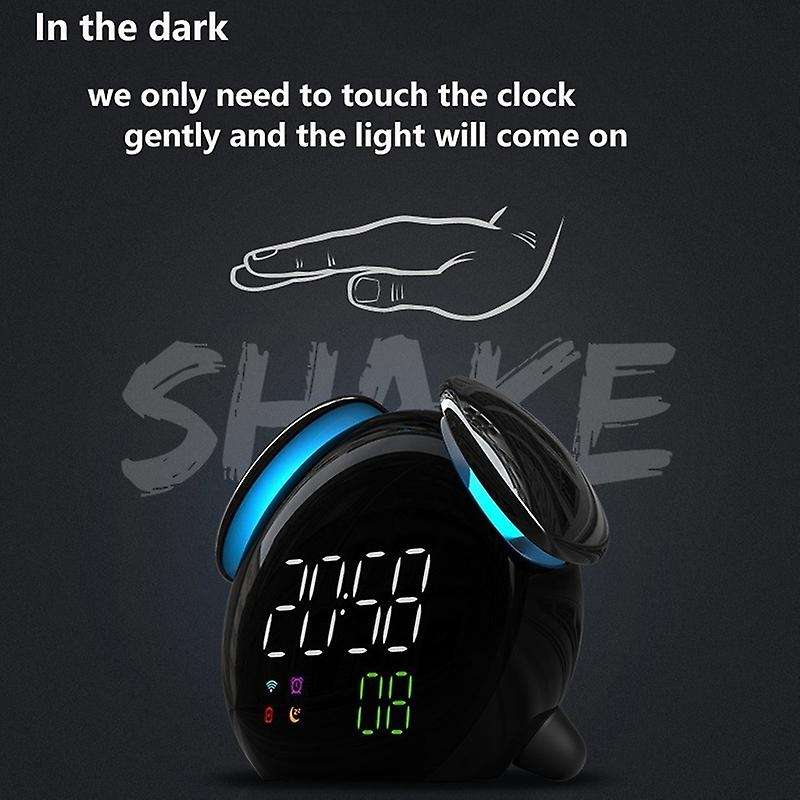 Mini Digita Clock Led Table Watch Small Desk Clock Intelligent Colorful Alarm Clock