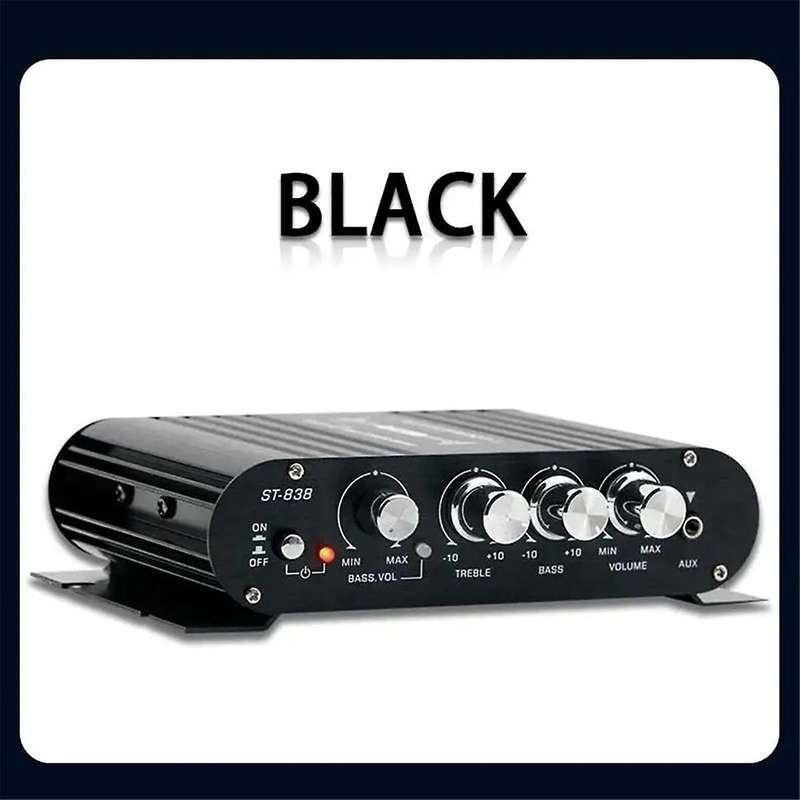 Mini Digital Power Audio Car Amplifier Blue Light Stereo Audio Amplifier for Home Theater Club Party