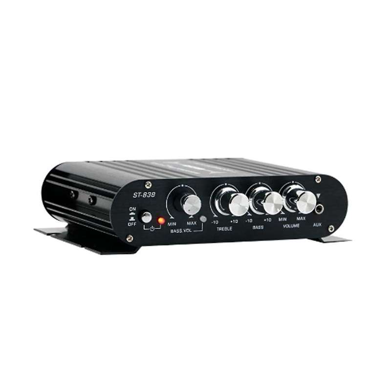 Mini Digital Power Audio Car Amplifier Blue Light Stereo Audio Amplifier for Home Theater Club Party