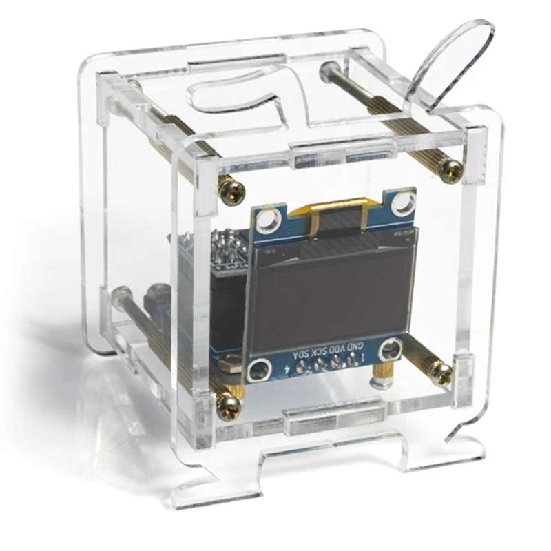 Mini Electronic Clock Diy Kit Oled 2.4g Wifi Time Temperature Humidity Date Week Weather Forecast I