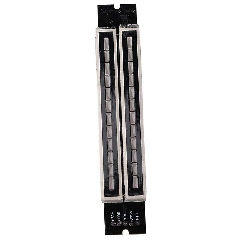 Mini Dual 12 Level Indicator VU Meter Adjustable Light Speed Board