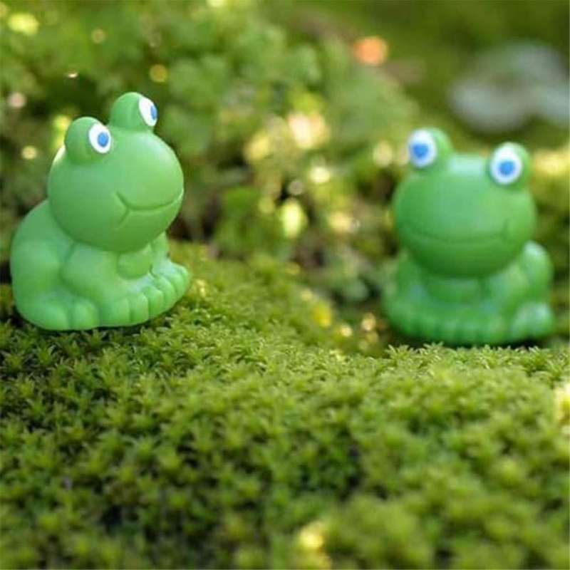 Mini Frogs 100 Pack, Mini Frog Garden Decor, Green Frog Figurines, Mini Frogs Resin Figurines, Mini
