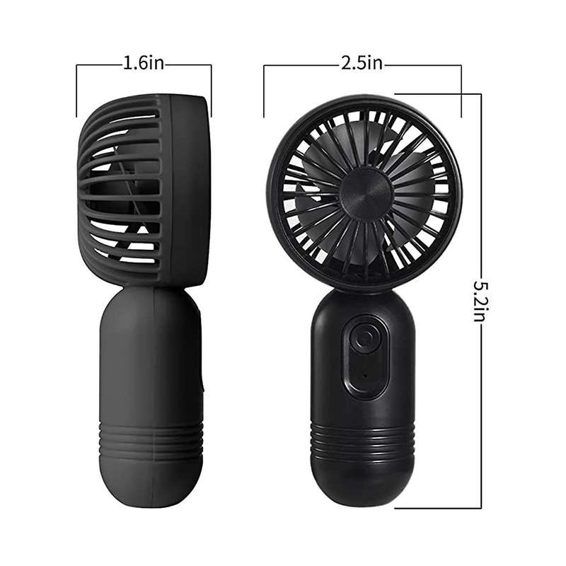 Mini Fans, Usb Rechargeable Personal Fan, Battery Operated Small Hand Fan for Travel/camping/outdoo