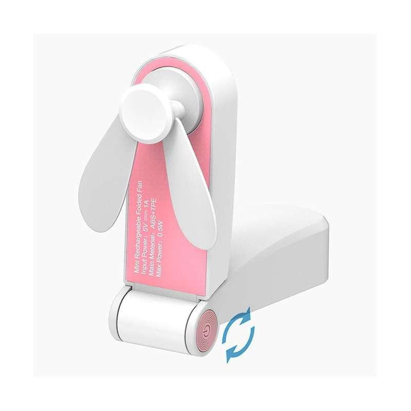 Mini Fan Usb Portable Folding Pocket Fan Can Be Hand- and Can Be Placed On The Desktop Fan