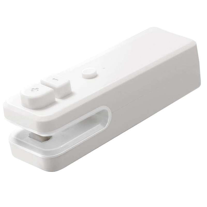 Mini Handheld Vacuum Sealer USB Rechargeable Portable Food Bag Sealer, 2 in 1 Heat Sealer and Cutter