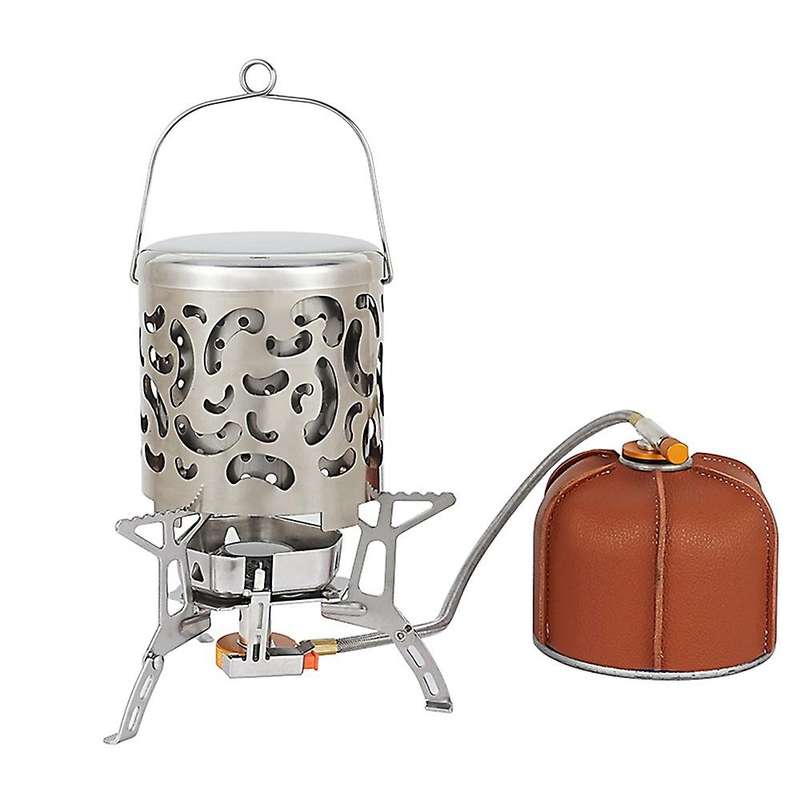 Mini Heater Stove Windshield Camping Gas Heater Stove Portable Warmer Heating Cover for Outdoor Back