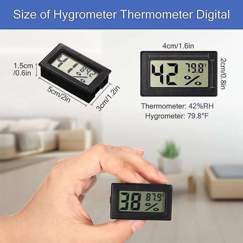 Mini Hygrometer Thermometer Digital Indoor Humidity Gauge Monitor Electronic LCD Display Humidity Te