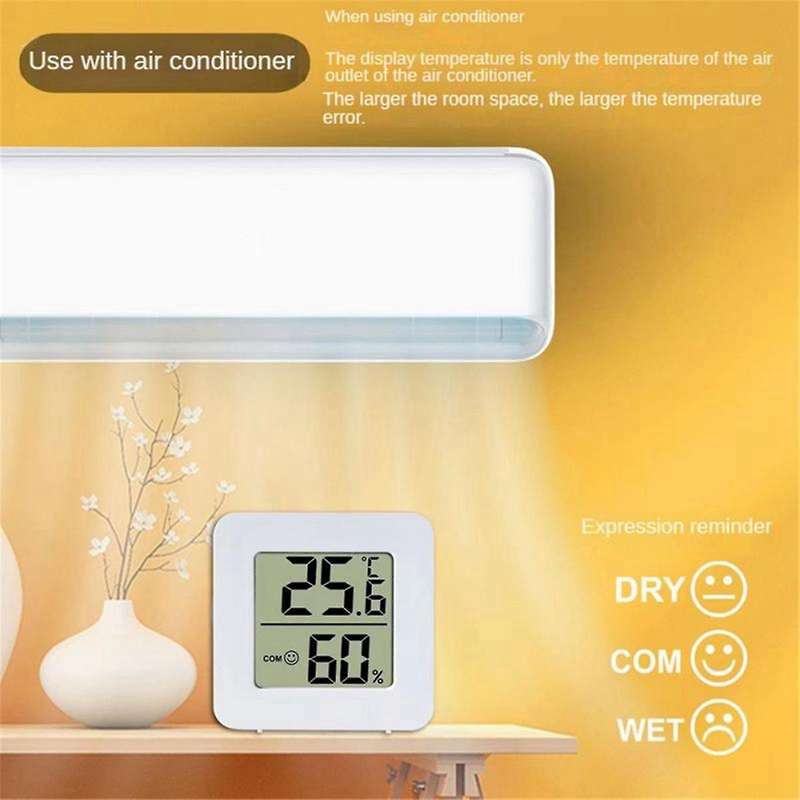 Mini Indoor Thermometer LCD Digital Temperature Room Hygrometer Gauge Sensor Humidity Meter Home