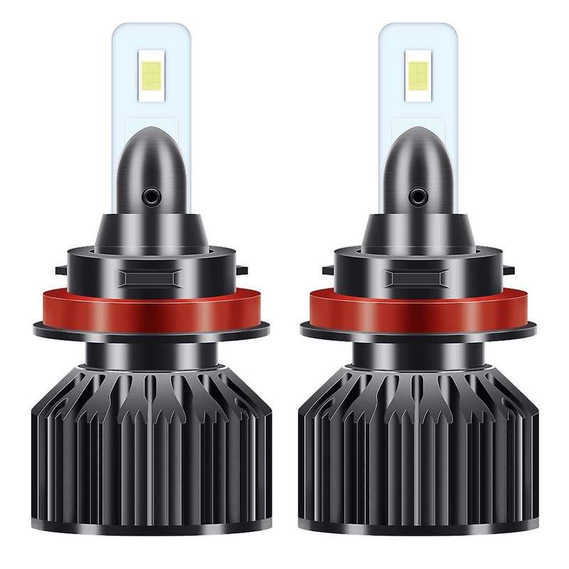 Mini LED Car Headlight Bulb 12000LM 6500K H13 H27 880 HB3 HB4 9007 Running Auto head light lamp H11