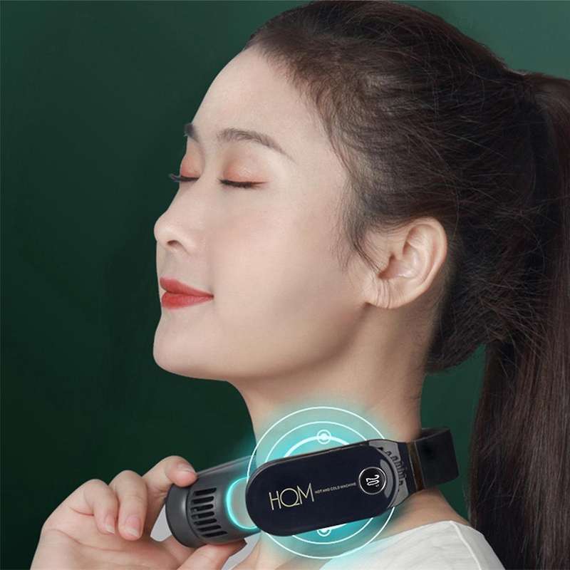 Mini Portable Air Conditioner Neck Fan Rechargeable Small Bladeless Fan Cooling Usb Silent Fan Air C