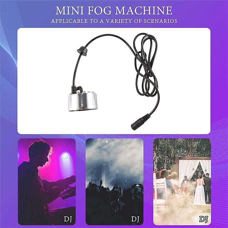 Mini Mist Maker, 12 Led Mister Fogger Water Fountain Pond Fog Machine Atomizer Air Humidifier for H