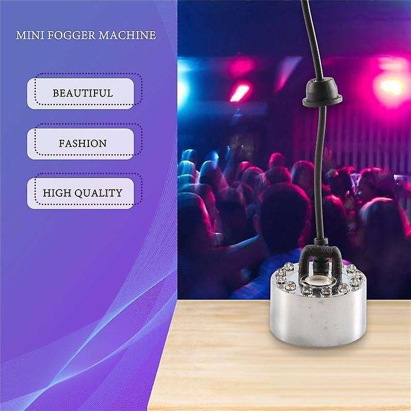 Mini Mist Maker, 12 Led Mister Fogger Water Fountain Pond Fog Machine Atomizer Air Humidifier for H