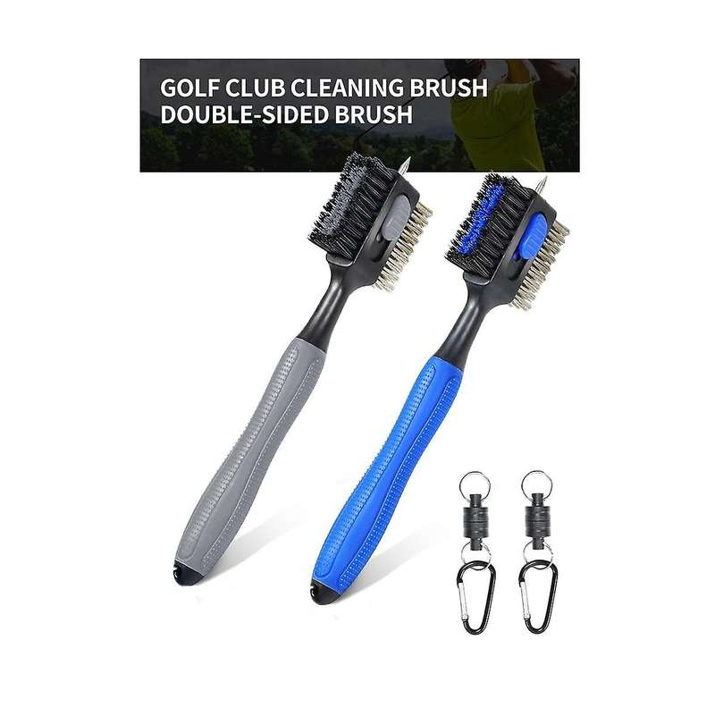 Mini Magnetic Buckle Golf Club Cleaning Brush Golf Cleaning Supplies Golf Accessories