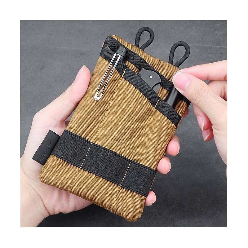 Mini Outdoor Pocket Organizer Pouch Multifunctional for Camping Hiking Mountaineering Card Key Tool