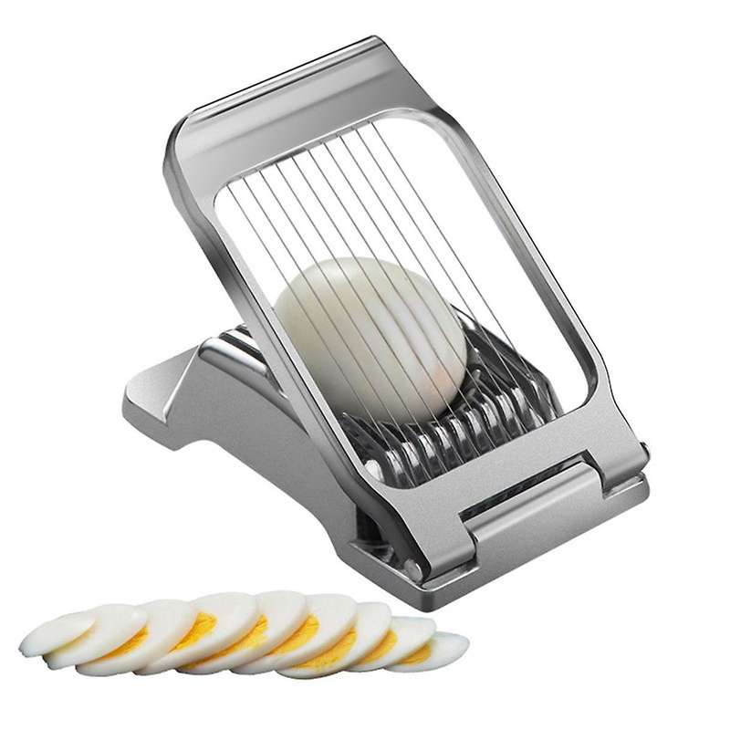 Mini Manual Egg Slicer Cutter Hard Boiled Egg Slicer Cutter Multipurpose Aluminium Alloy Egg Ham Cut