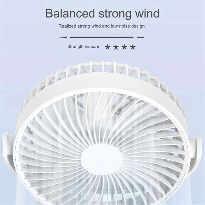 Mini Portable Fan, Powerful Desktop Fan, USB Rechargeable Fan for Travel Indoor Outdoor
