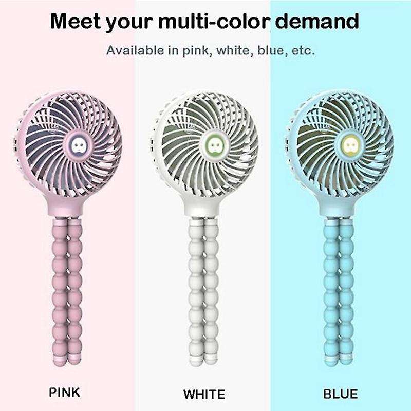 Mini Portable Hanging Octopus Shape Stand Adjustable Handheld USB Charging Fan Cooler for Baby Strol