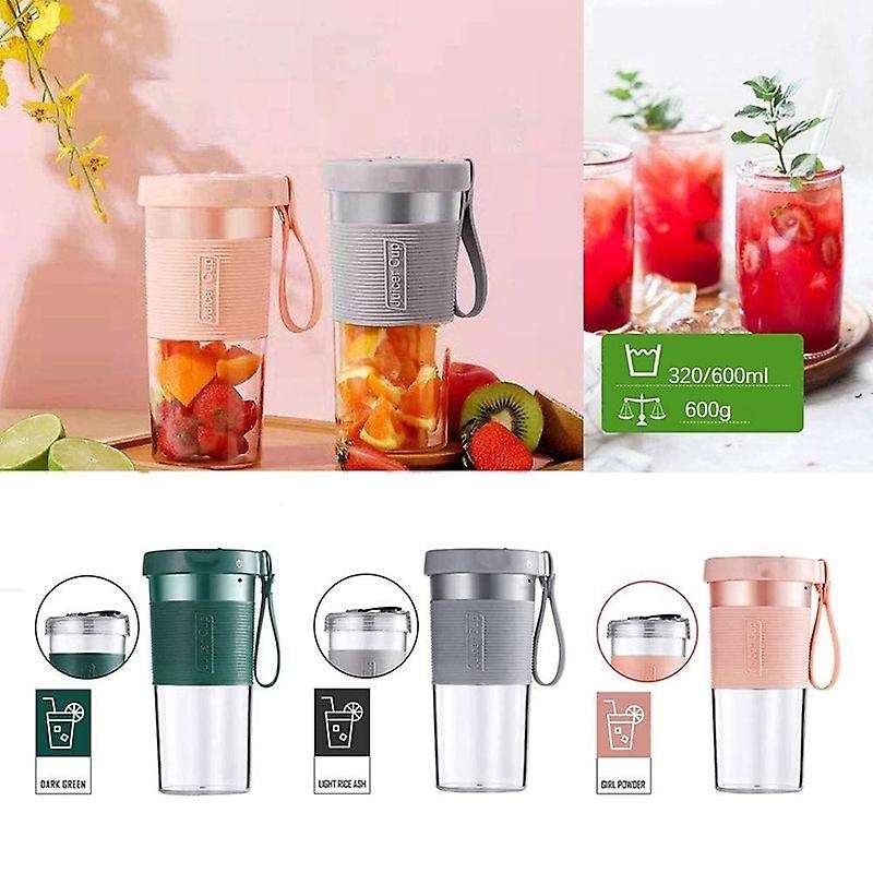 Mini Portable Blender,Smoothie Shake Maker with Three Blades, Multi-Function Handheld Juicer Cup,32