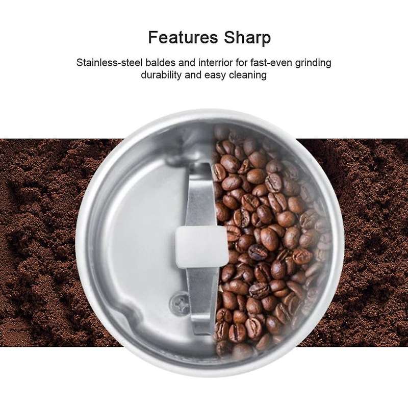 Mini Portable Electric Coffee Bean Grinder Kitchen Tool Herbs Salt Pepper Spices Nuts Grains Crushe