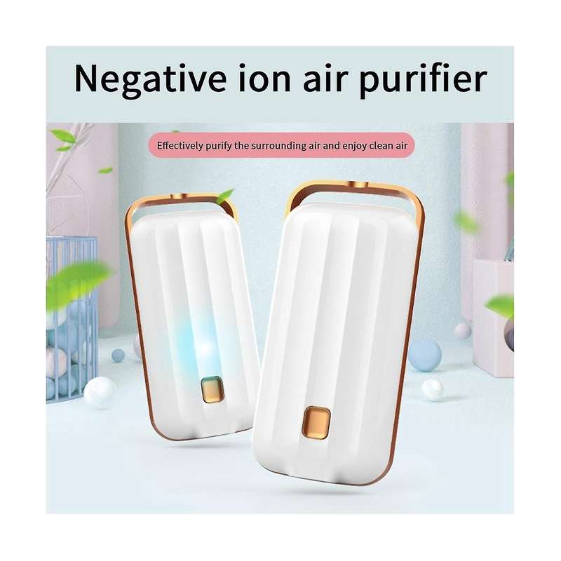 Mini Portable Personal Air Purifier Odor Eliminator with Necklace Rechargeable Negative Ion Air Puri