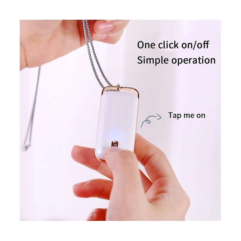 Mini Portable Personal Air Purifier Odor Eliminator with Necklace Rechargeable Negative Ion Air Puri