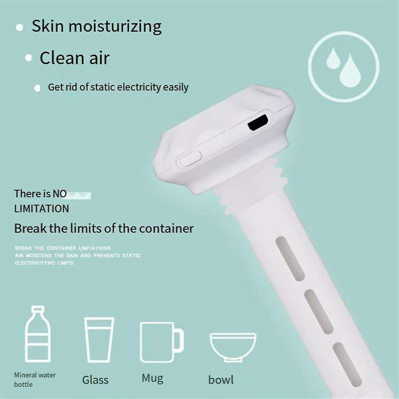 Mini Portable Humidifier, Small USB Personal Humidifiers with Ultra Quiet, Container Diversity, for