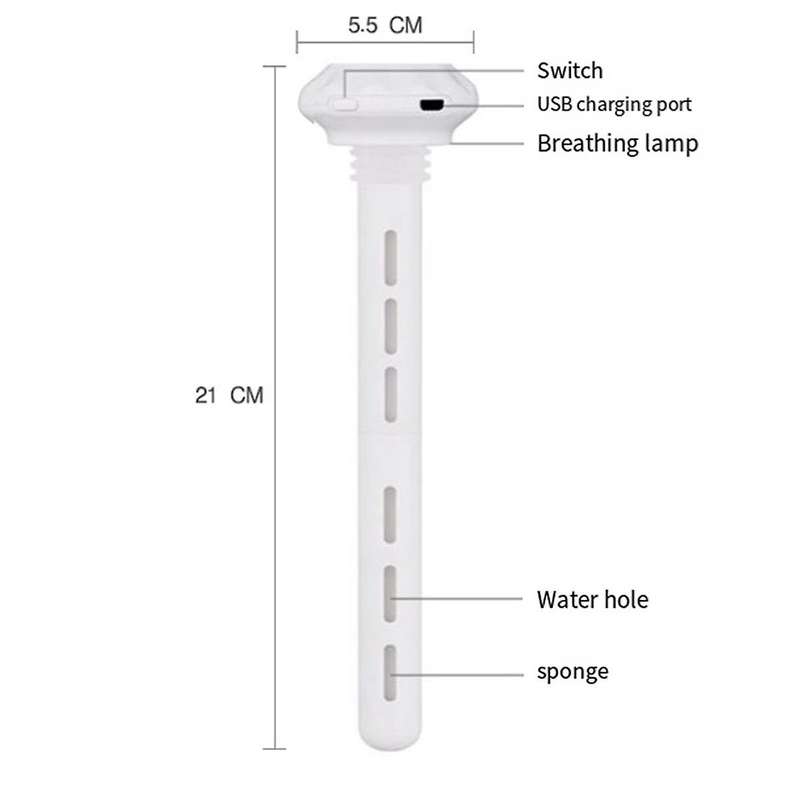 Mini Portable Humidifier, Small USB Personal Humidifiers with Ultra Quiet, Container Diversity, for
