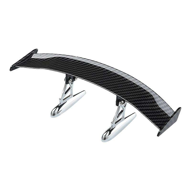 Mini Rear Small Wing Spoiler, 17cm Universal Carbon Fiber Tail Spoiler Wing Decoration Adjustable Ra