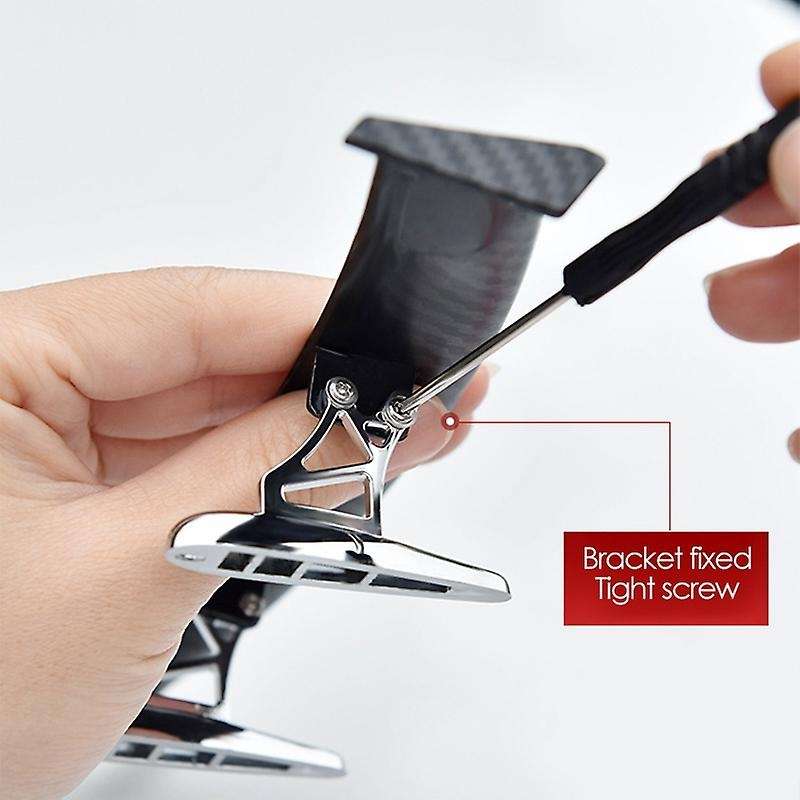 Mini Rear Small Wing Spoiler, 17cm Universal Carbon Fiber Tail Spoiler Wing Decoration Adjustable Ra