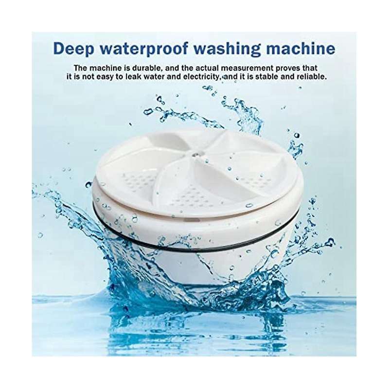 Mini Portable Spin Abs Washing Machine Usb Turbo Washer , Business, Travel, College, Rv, Apartment