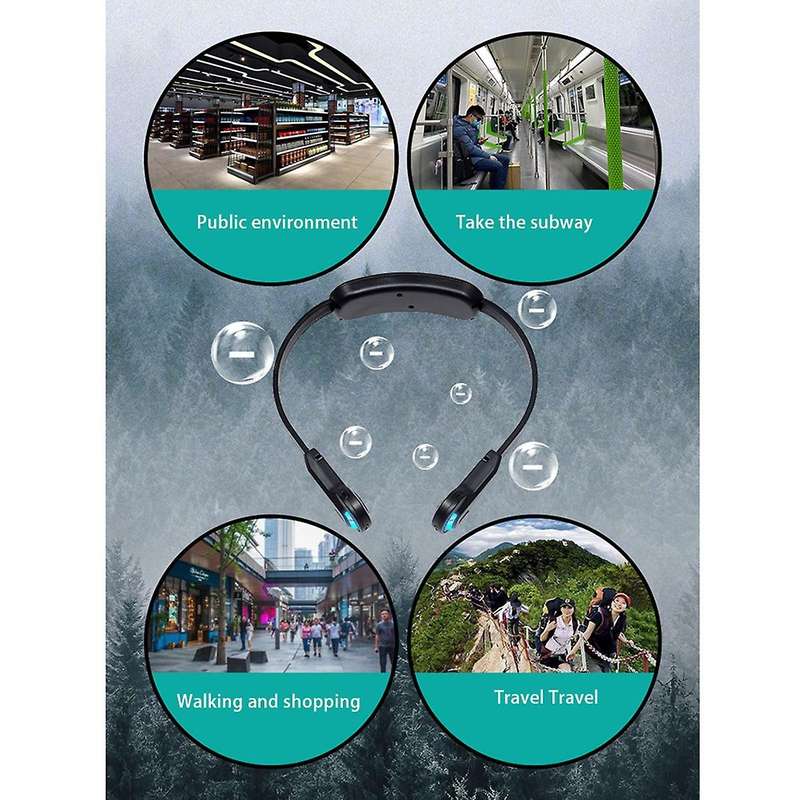 Mini Portable USB Hanging Neck Air Purifier Wearable Hands-Free Negative Ion Air Cleaner Low Noise f