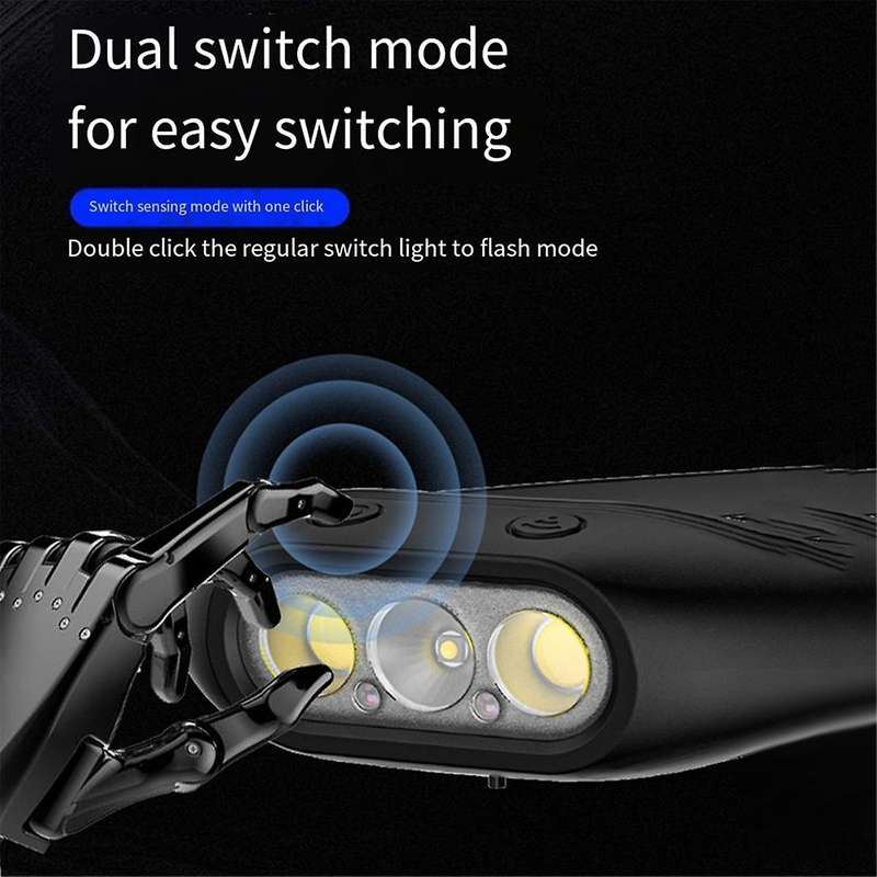 Mini Rechargeable Powerful Sensor Head Light Lamp USB Headlights Camping Search Light LED Head Ligh