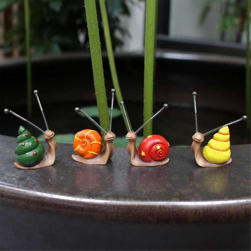 Mini Snail Sculpture Bonsai Decoration, Home Decoration Resin Crafts, Outdoor Decoration, Garden Dec