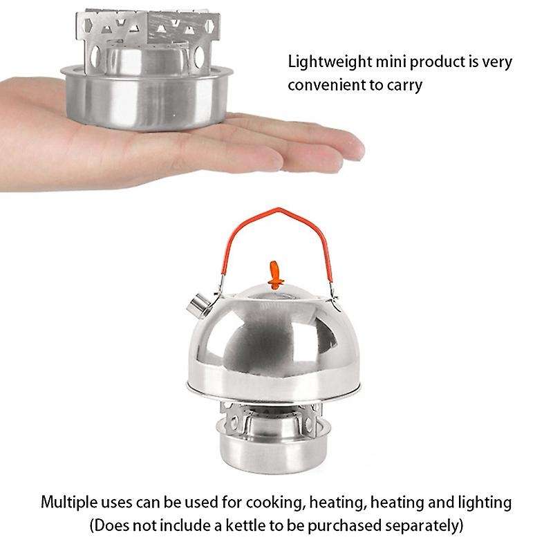 Mini Stove with Stove Rack Support Portable Cooking Picnic Stove Burner for Outdoor Camping Hiking