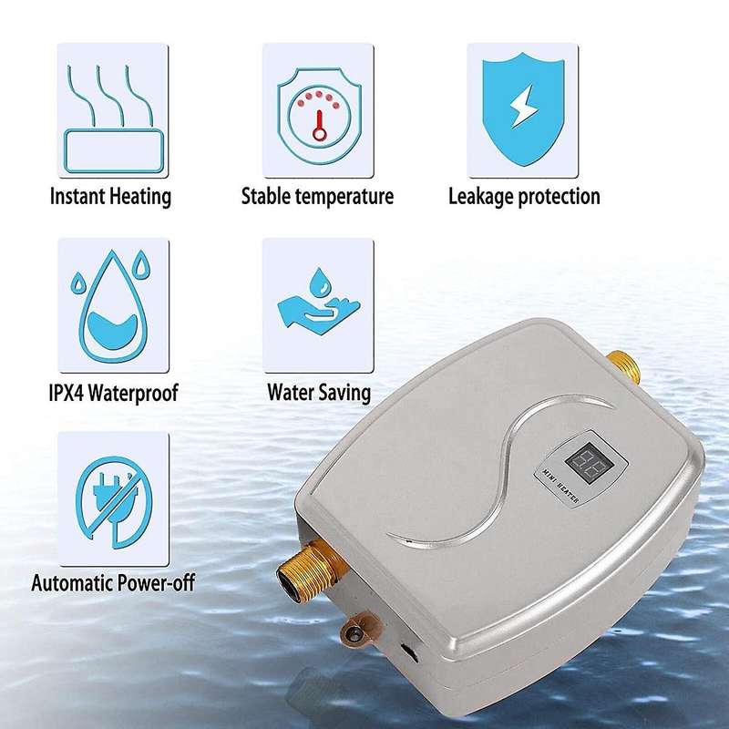 Mini Water Heater,110v Instant Electric Tankless Hot Water Heater,electric Hot Water Heater 3000w,u