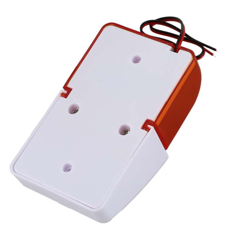Mini Wired Strobe Warning Siren Durable Dc 12v Sound Alarm Flashing Light Sound Siren Horn Home Secu