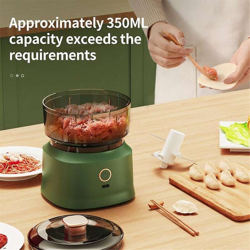 Mini Wireless Electric Garlic Press Dual-Purpose Kitchen Food Grinder Rechargeable Meat Grinder Vege