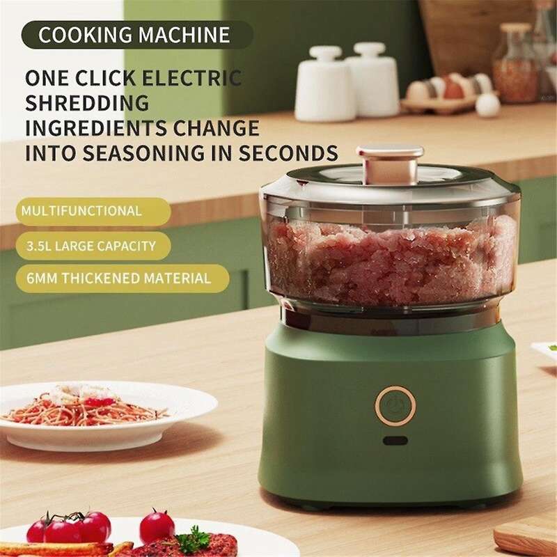 Mini Wireless Electric Garlic Press Dual-Purpose Kitchen Food Grinder Rechargeable Meat Grinder Vege