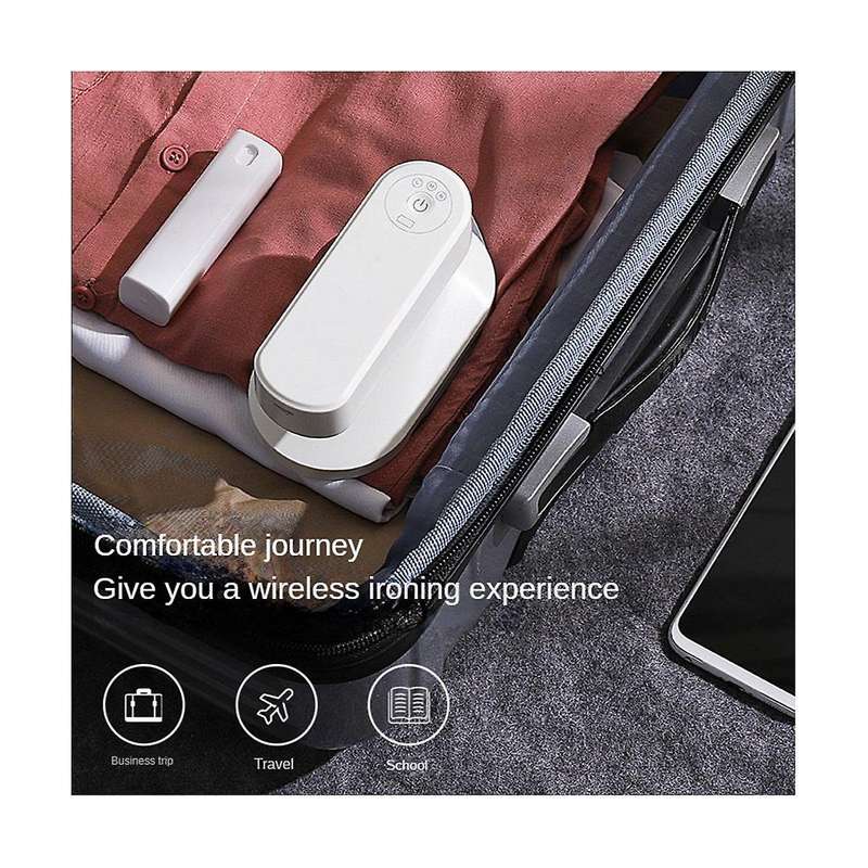 Mini Wireless Electric Iron for Clothes Portable Rechargeable Travel Iron Dry Wet Handheld Hanging