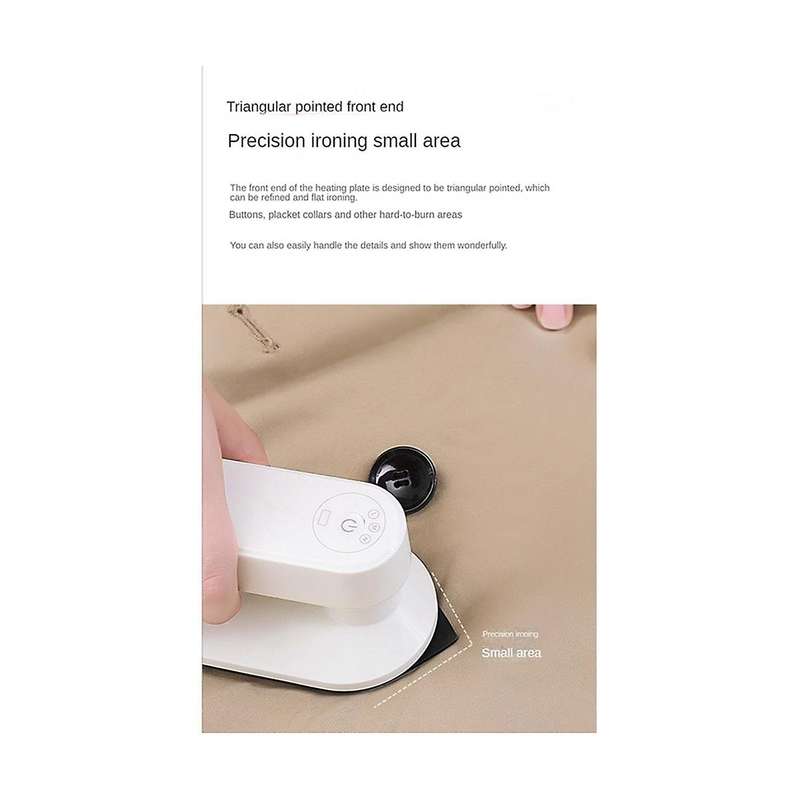 Mini Wireless Electric Iron for Clothes Portable Rechargeable Travel Iron Dry Wet Handheld Hanging