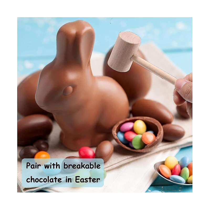 Mini Wooden Hammer for Chocolate Breakable Heart, Seafood Shellfish Lobster Cracking Tool,solid Har