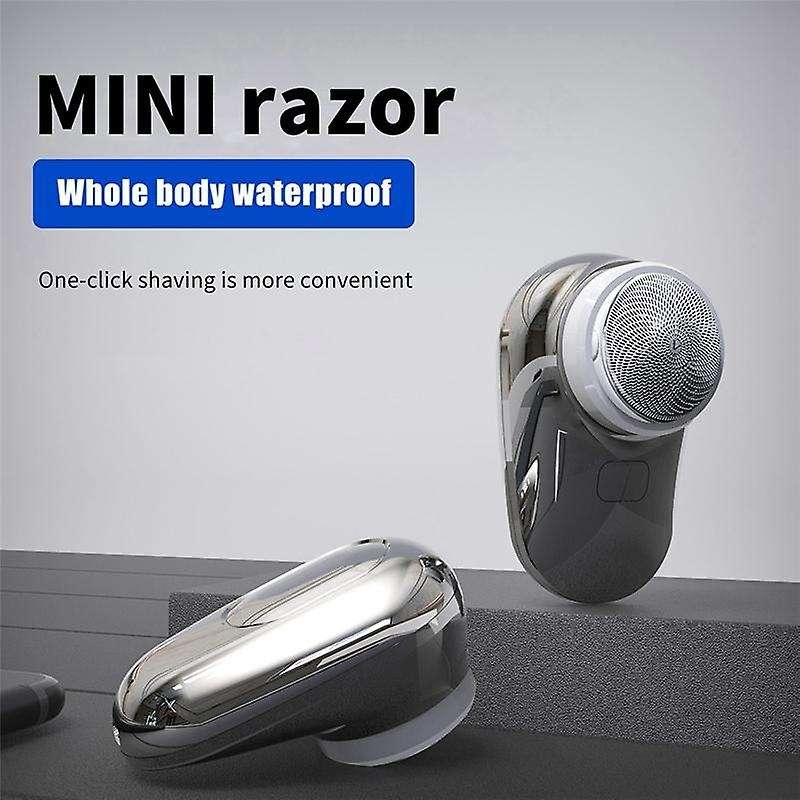Mini-Shave Portable Electric Shaver,Mini Electric Shavers for Men,Easy One-Button Use Electric Shave
