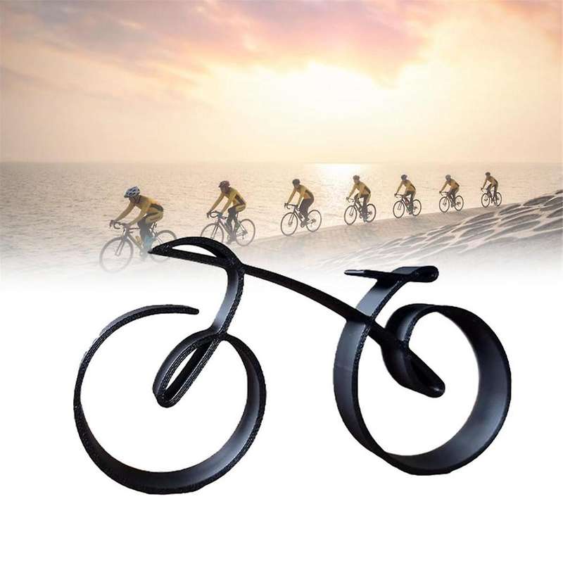 Minimalistic Bicycle Sculpture Wire Framed Style, Minimalist Bicycle Cast Iron Art Sculpture, Retro