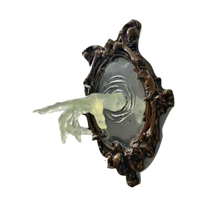 Mirror Ghost Wall Plaque Mirror Ghost Wall Sculpture Spectrum Hand Wall Plaque Decoration