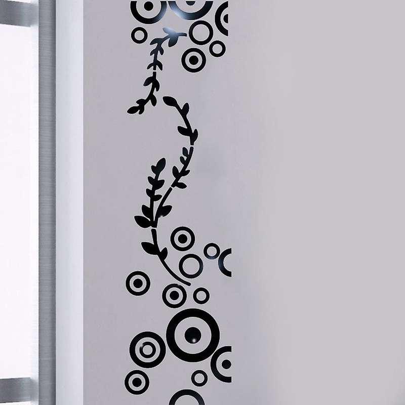 Mirror Wall Sticker Bedroom Living Room Detachable Waterproof Self-Adhesive DIY Wall Sticker Mural (