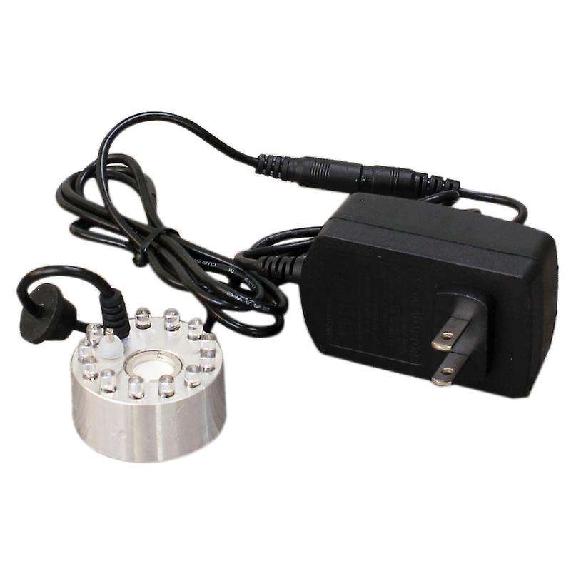 Mist Maker 12 Led Mister Fogger Water Fountain Pond Fog Machine Atomizer Air Humidifier Indoor Foun