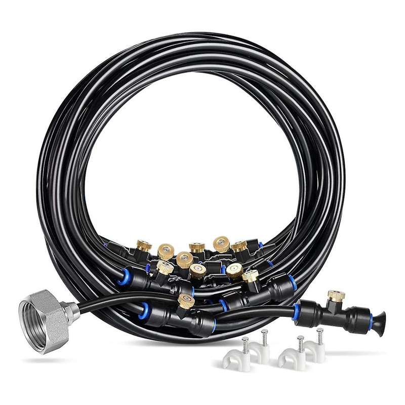 Misting Cooling System 39.4FT(12M) Misting Line Set Water Mister for Outside Patio Cooling,Backyard