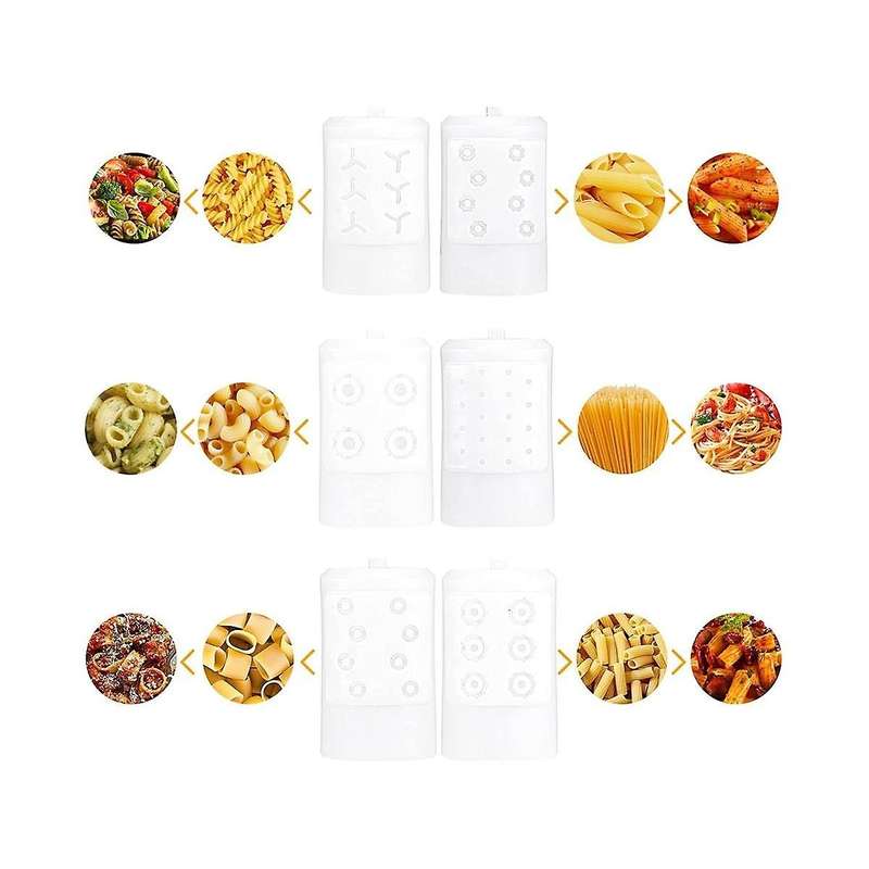 Mixer Accessories for Stand Mixer with 6 Different Shapes Of Pasta Outlet Durable Pasta Attachment