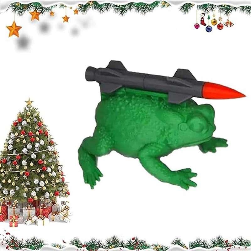 Missile Toad Holiday Ornament Funny Xmas Ornaments,Home Atmosphere Decor,Christmas Tree Ornament, Ga