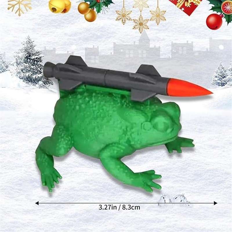 Missile Toad Holiday Ornament Funny Xmas Ornaments,Home Atmosphere Decor,Christmas Tree Ornament, Ga